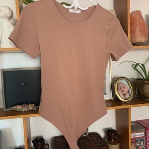 Babaton contour blush/brown/beige bodysuit
